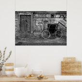 Poster - Fiets Leunend Tegen Muur (Keuken)