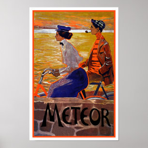 Poster fiets: Meteorfietsen