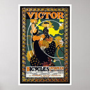 Poster fiets:  Victor Bicycles - William Bradley