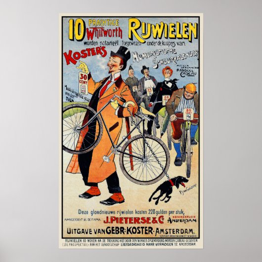  Poster fiets: Whitworth Rijwielen (Voorkant)