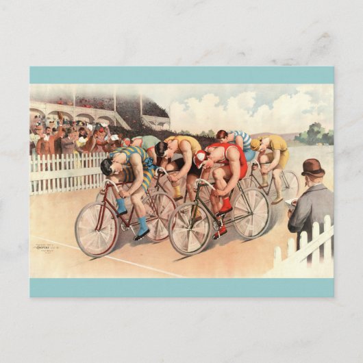 Poster fietsen Briefkaart (Voorkant)