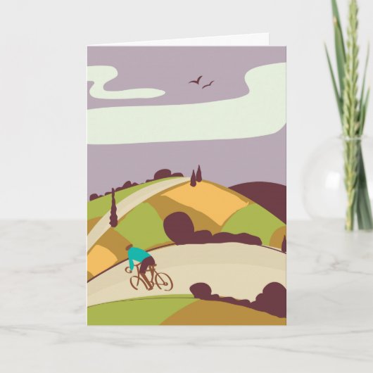 Poster fietsen Notitiekaartje (Voorkant)