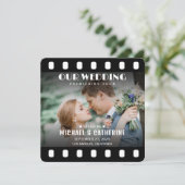 Poster film Reel Weddenschap Unieke Save The Date (Staand voorkant)