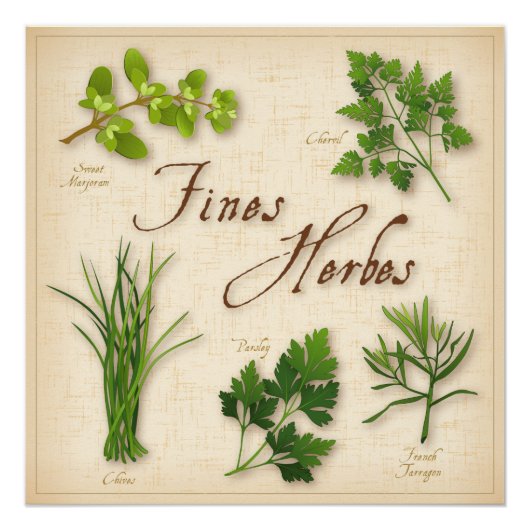Poster Fines Herbes (Voorkant)