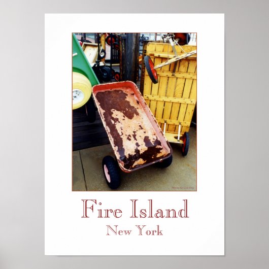 poster "Fire Island Colored Wagons" (Voorkant)