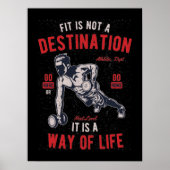 Poster Fitness Quote (Voorkant)