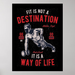Poster Fitness Quote