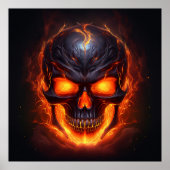 Poster Flaming Skull Fury (Voorkant)