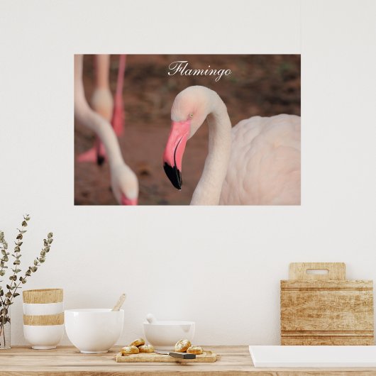 Poster Flamingo (Keuken)