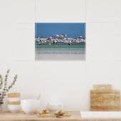 Poster-Flamingos Poster (Keuken)