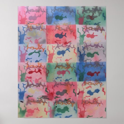 Poster flexibel eiwit en ligand - Optie 3 (Voorkant)