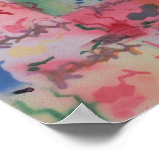 Poster flexibel eiwit en ligand - Optie 3 (Hoek)