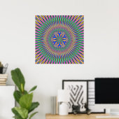 Poster Floral Motif in kleur (Thuiskantoor)