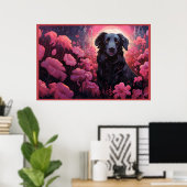 Poster Floral Pups (Thuiskantoor)