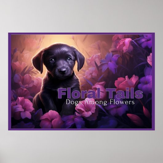 Poster Floral Tails (Voorkant)