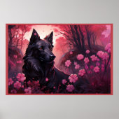 Poster Flowers & Paws (Voorkant)