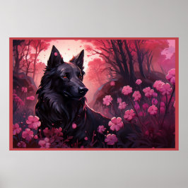Poster Flowers & Paws
