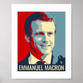 Poster Flyer Emmanuel Macron (Voorkant)