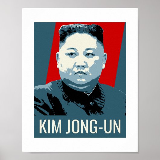 Poster Flyer Kim Jong-un (Voorkant)