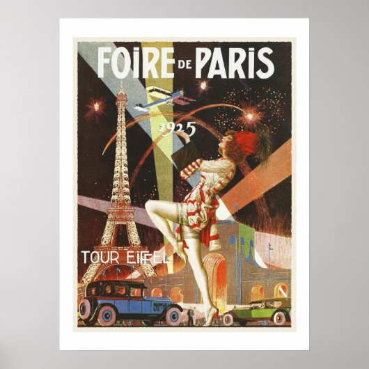 Poster - Foire Paris Vintage 1925 (Voorkant)