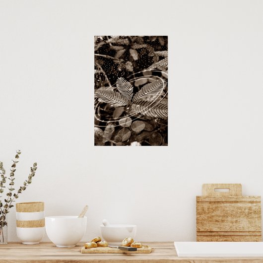 Poster Folhas - Green (Keuken)