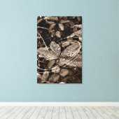 Poster Folhas - Green Canvas Afdruk (Insitu (Houten vloer))