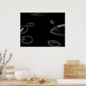 Poster Football met gloeiend effect (Keuken)
