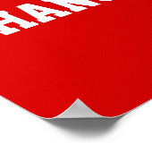 Poster football Partij, Uw KLEUREN, 3 Tekstvakken (Hoek)