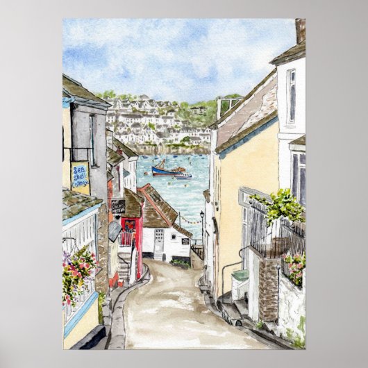 poster "Fore Street (Polruan)" (Voorkant)