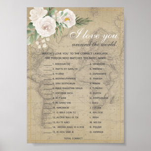 Poster Foreign Words Vrijgezellenfeest game
