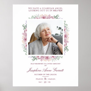 Poster Foto Herinnering Trouwen Geliefden Roze Sh
