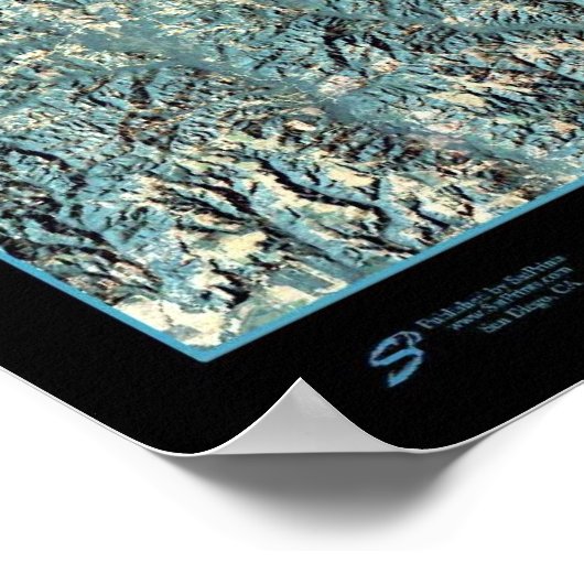 Poster foto van het Martin-meer, Alabama-satelliet (Hoek)