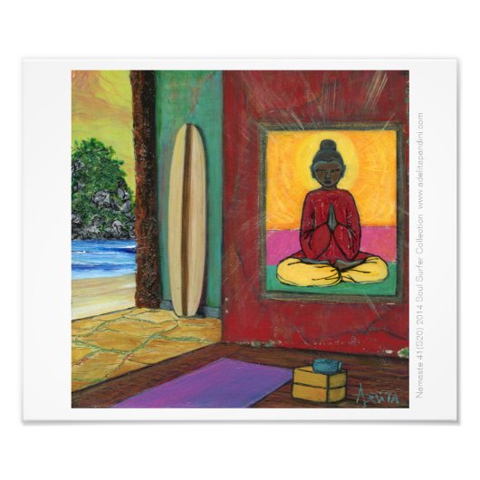 Poster fotopapier Namaste ©2016SoulSurfeCollection (Voorkant)