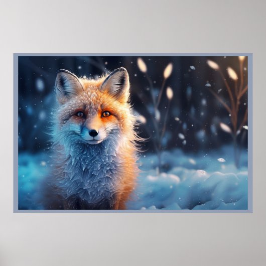 Poster Fox of the Mysterious Forest (Voorkant)