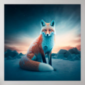 Poster Fox Snow (Voorkant)