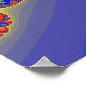 Poster: Fractale spiraaltjes Poster (Hoek)