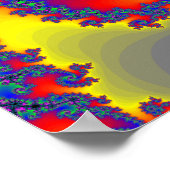 Poster: Fractale spiraaltjes Poster (Hoek)