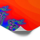 Poster: Fractale spiraaltjes Poster (Hoek)