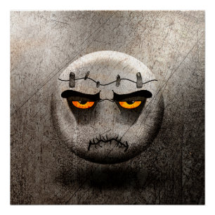 Poster Frankenmoji Vintage