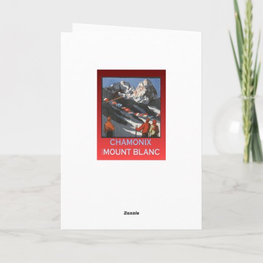 Poster, Frankrijk, Chamonix, Mt Blanc Kaart (Achterkant)