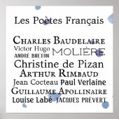 Poster Franse dichters (Voorkant)