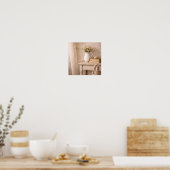 Poster Franse Landelijke Boerderij Tafel (Keuken)