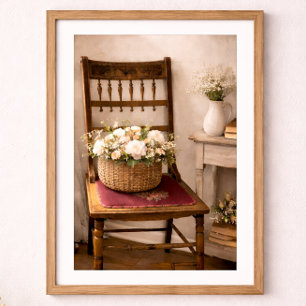 Poster Franse Landelijke Cottage Stilleven Botanis