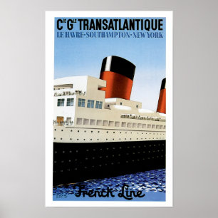 Poster Franse Line Midships