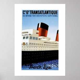 Poster Franse Line Midships