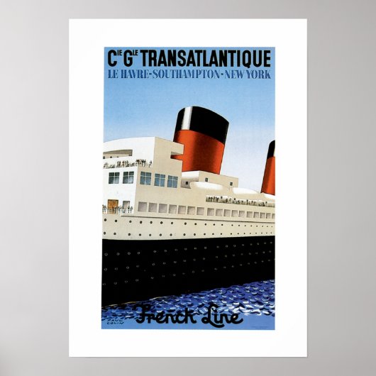 Poster Franse Line Midships (Voorkant)