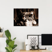 Poster Französischer Bulldogge by Bullylicious (Thuiskantoor)