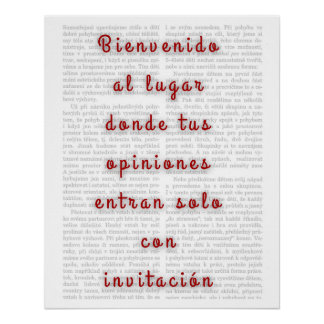 Póster Frase Sarcástica con Tipografía Moderna  Perfect Poster