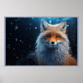 Poster Free Spirit of the Woodland Fox