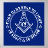 Poster Freemasonry-symbool (Voorkant)